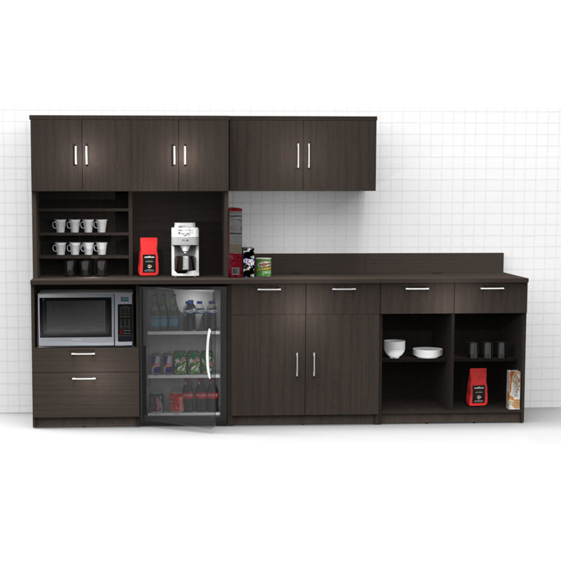 Breaktime Raised Panel 120'' W x 75'' H Espresso Medium Density